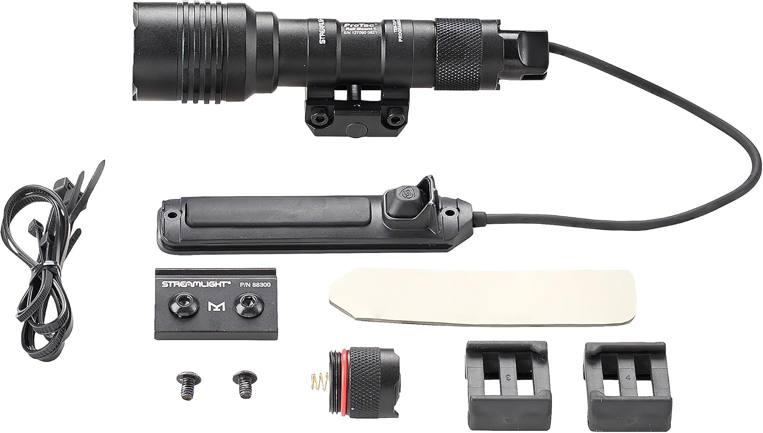 Streamlight 88058 ProTac Rail Mount 1 350-Lumen Multi-Fuel Weapon Light with CR123A Batteries and Remote Pressure Switch