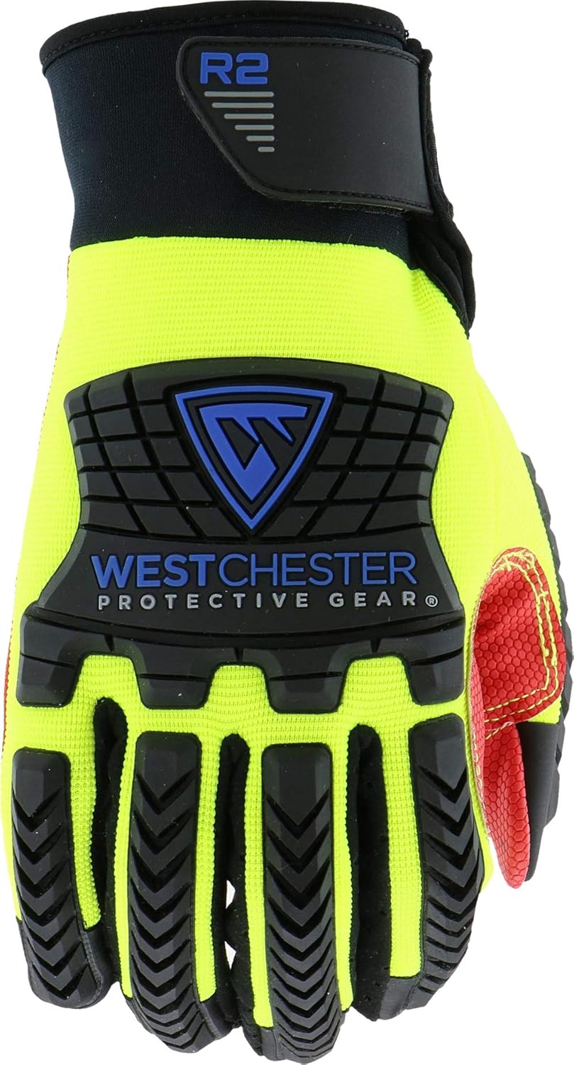 West Chester 87810 XL R2 Reinforced Comfort Impact Glove, XL, Multi-Colored