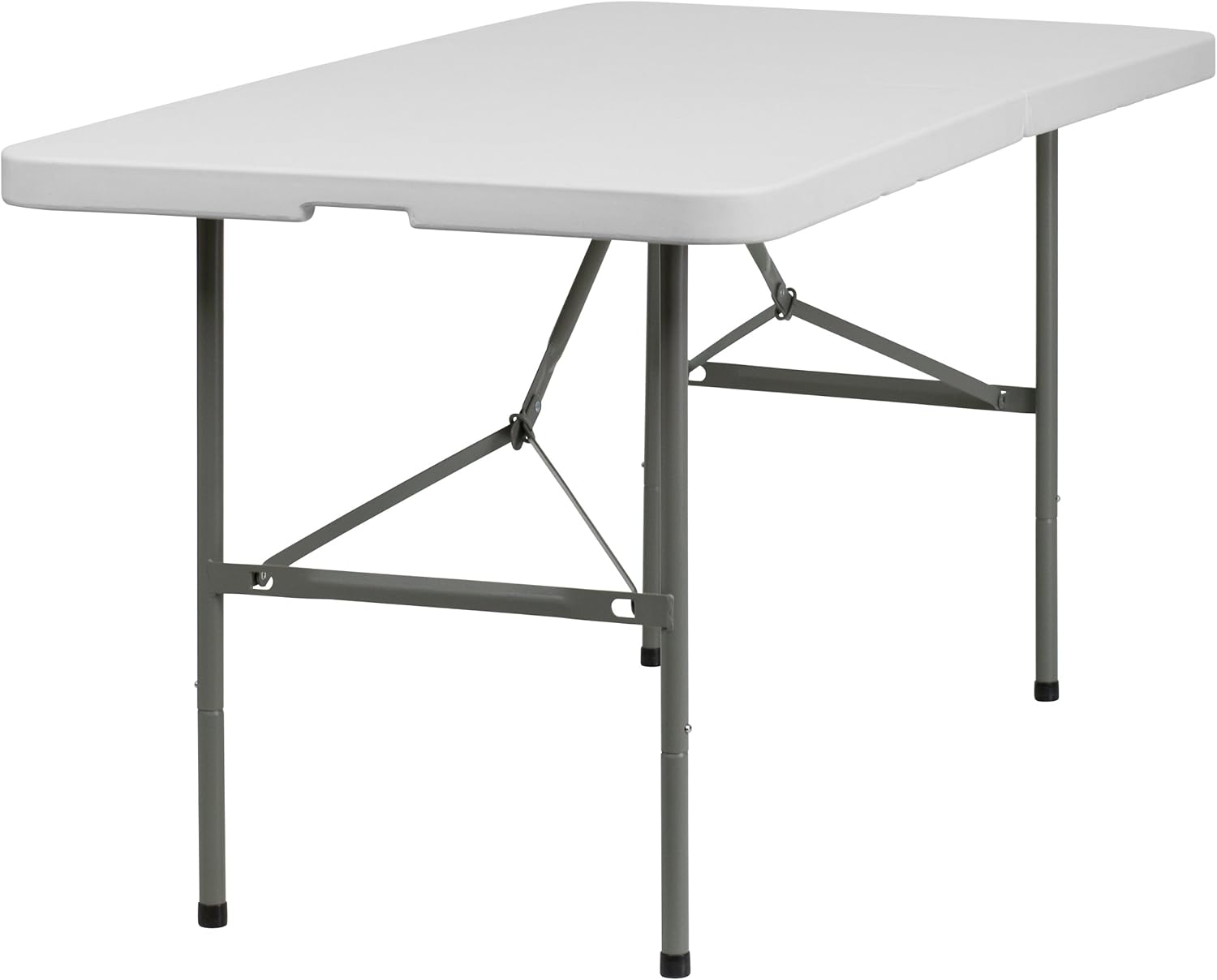 FLASH FURNITURE Bi-Fold Plastic Folding Table