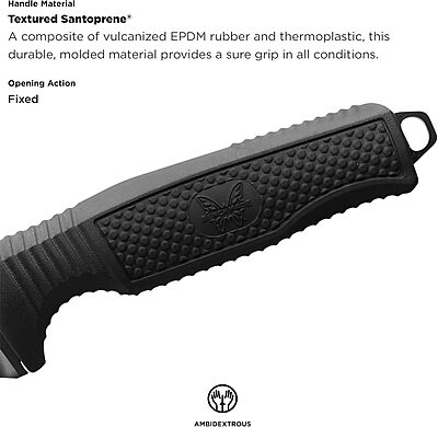 Benchmade - H20 Dive Tactical Knife with Black Santoprene Handle (112SBK-BLK H20)