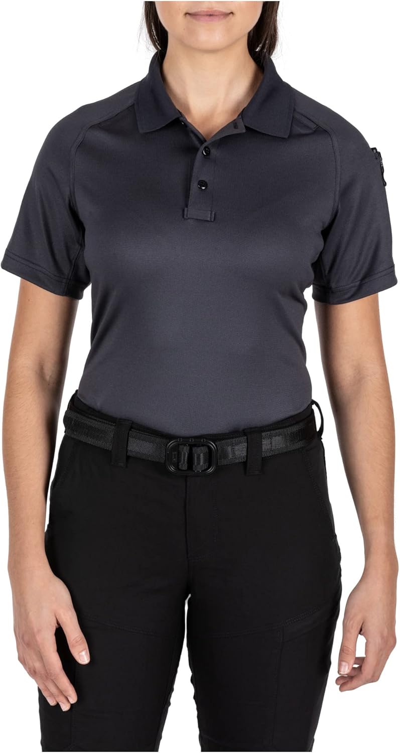 5.11 Tactical Women's Polyester Fabric Performance Short Sleeves Polo Shirt, Style 61165