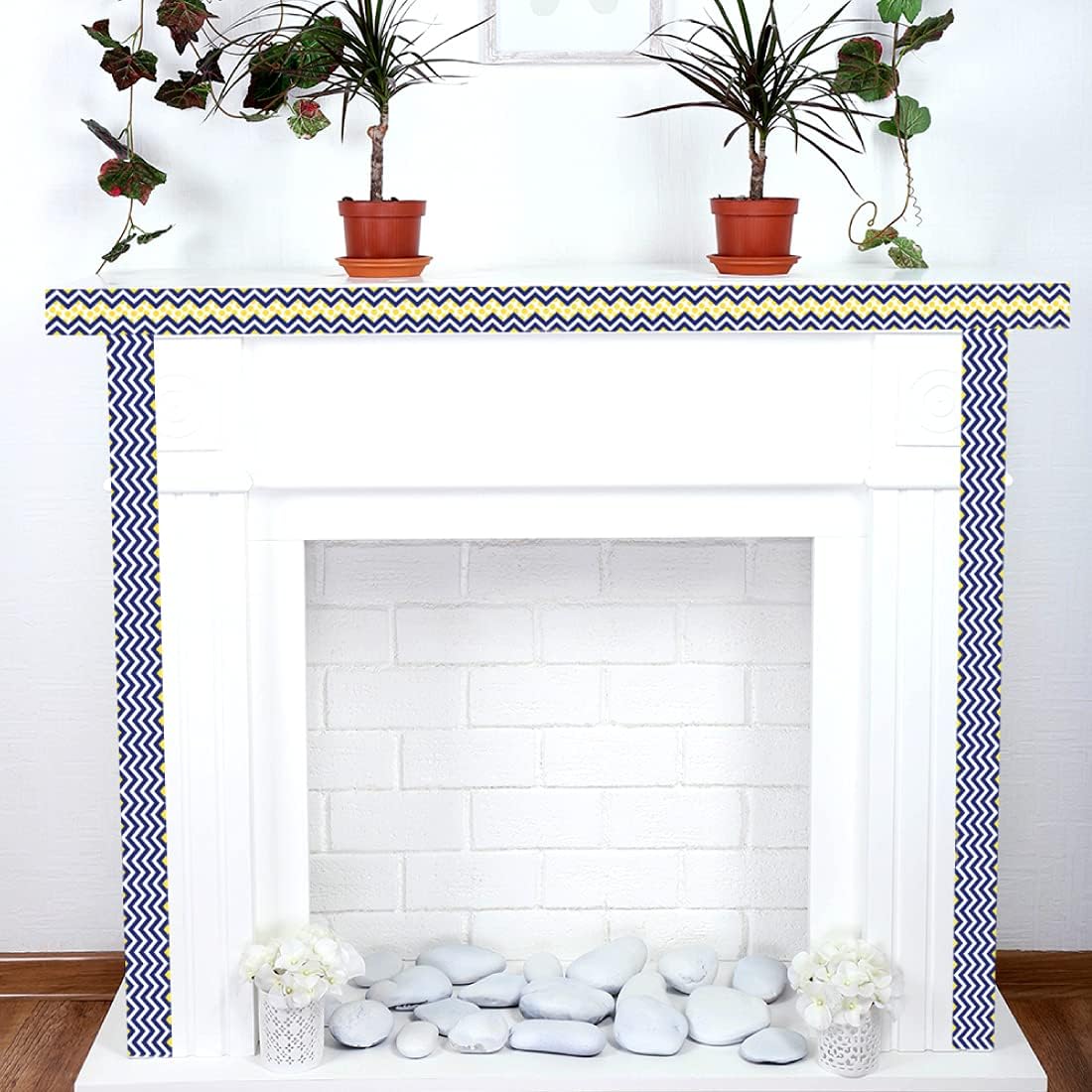 BARKER CREEK Double-Sided Chevron Border Strips, 3 in x 35 in