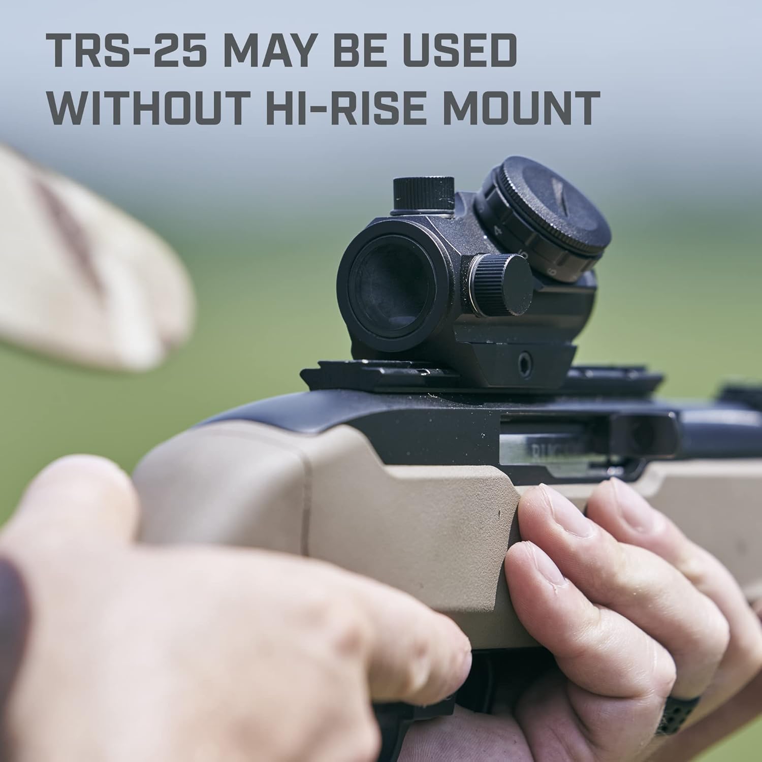 Bushnell Optics TRS-25 Hirise 1x25mm Red Dot Riflescope with Riser Block, Matte Black