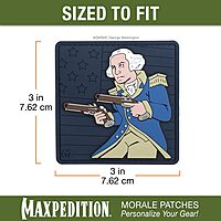 MAXPEDITION 3D PVC Morale Patch with Hook-and-Loop Backing