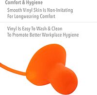HOWARD LEIGHT Honeywell Home Howard Leight by Quiet Corded Reusable Earplugs, 100 Pairs (QD30), Orange Corded, 100 Pairs
