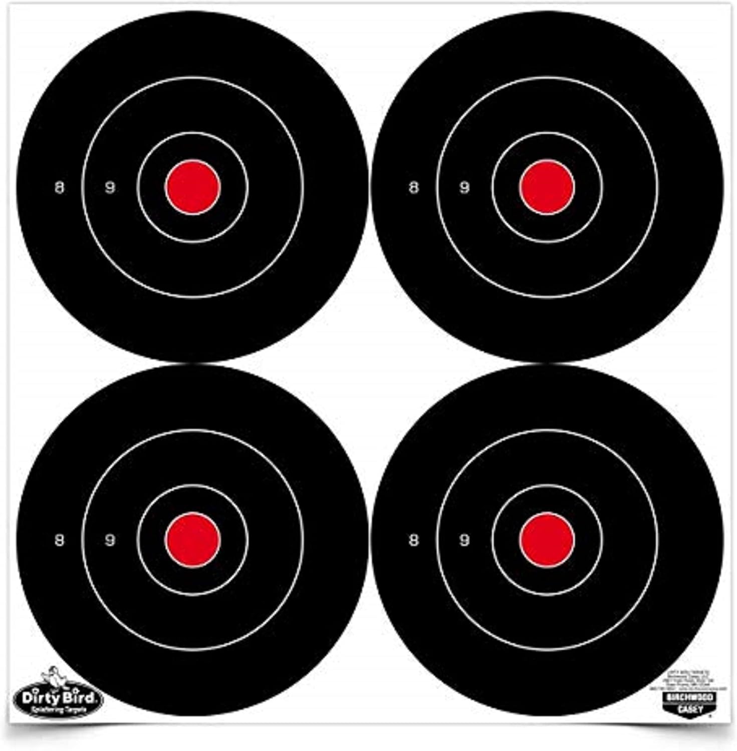 Birchwood Casey Dirty Bird Non-Adhesive Bull's-Eye Targets