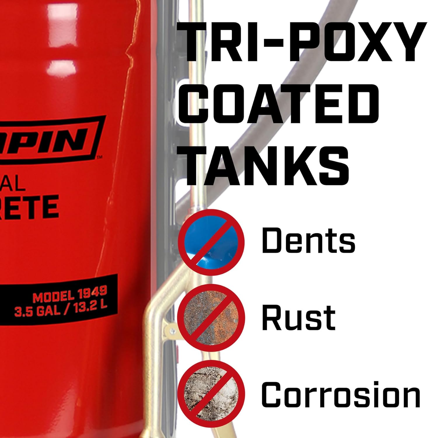 Chapin Portable Concrete Sprayer, 3-1/2-Gallon Capacity, Model# 1949 Industrial Concrete