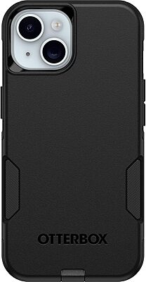 OtterBox iPhone 16e, 15, 14, & 13 Commuter Series Case - BLACK, slim & tough, pocket-friendly