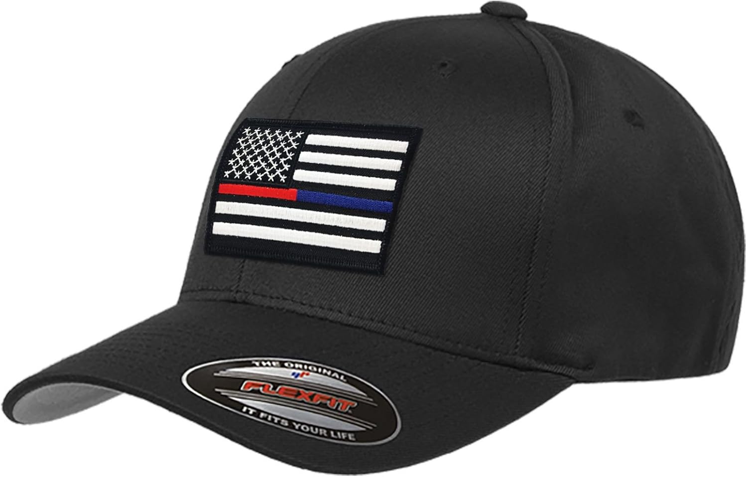 THIN BLUE LINE USA Flexfit American Flag Baseball Cap