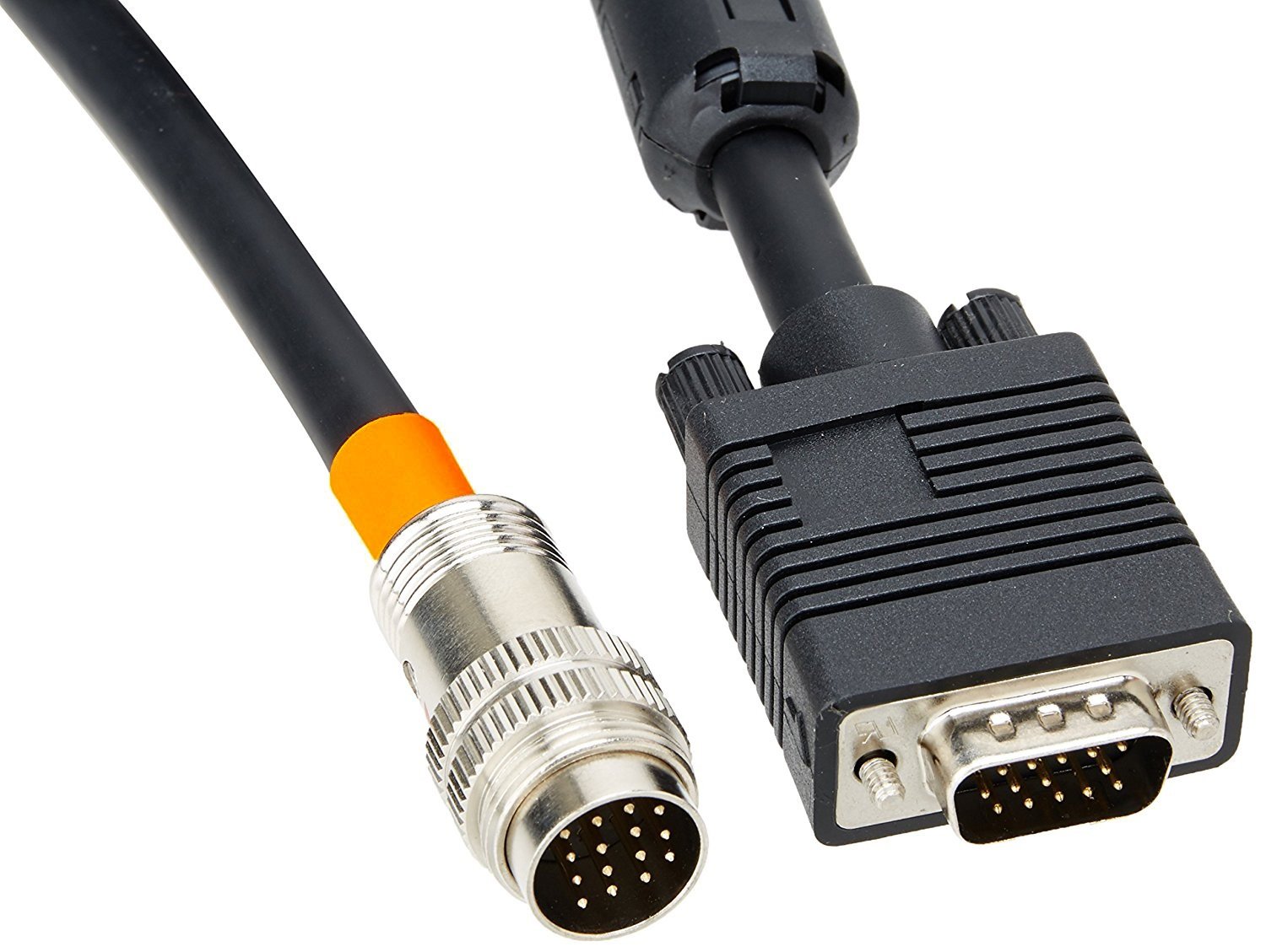 C2G Legrand RapidRun VGA Flying Lead, Multi-Format Flying Lead, Black Audio Video Cables, 1.5 Foot In-Wall Cable, 1 Count