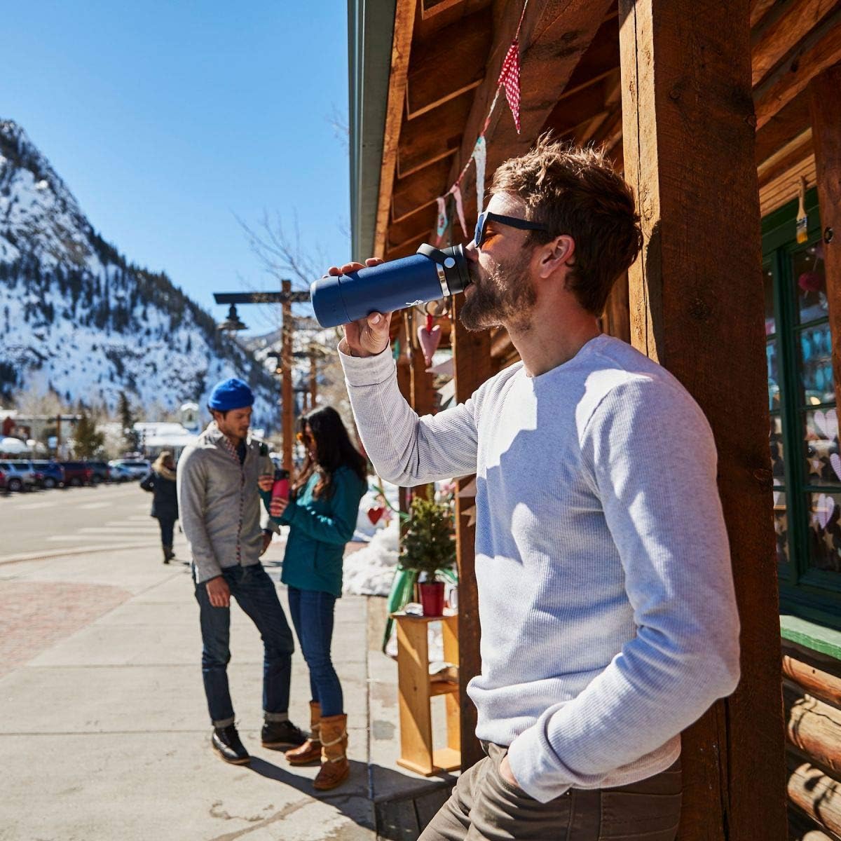 HYDRO FLASK Wide Mouth Insulated Bottle with Flex Sip Lid