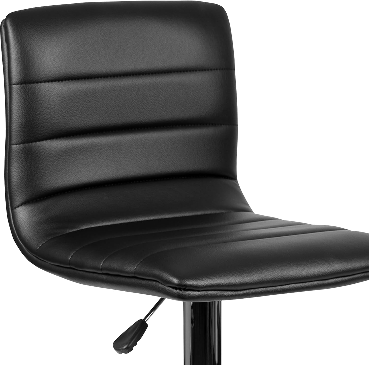 FLASH FURNITURE Vincent Adjustable Mid-Back Barstool with Vinyl Upholstery and Chrome Base