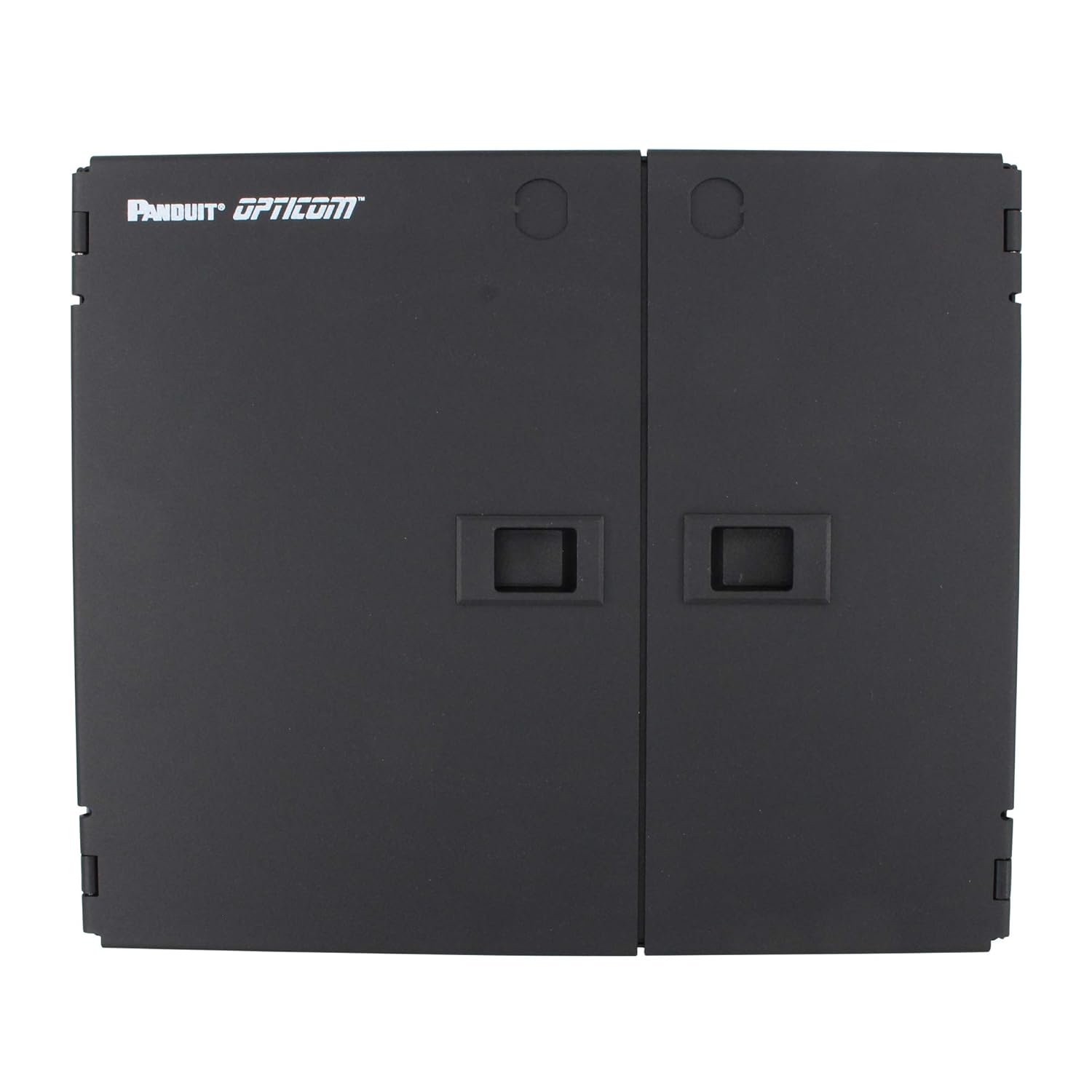 Panduit FWME2 2-Door 2-Adapter Panel Wall-Mount Enclosure, Black