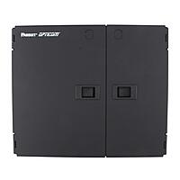 Panduit FWME2 2-Door 2-Adapter Panel Wall-Mount Enclosure, Black