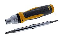 IDEAL Electrical 35-988 Ratch-A-Nut Screwdriver 9-In-1 Ratcheting Nut Driver with Screwdriver, Driver Bit Sets