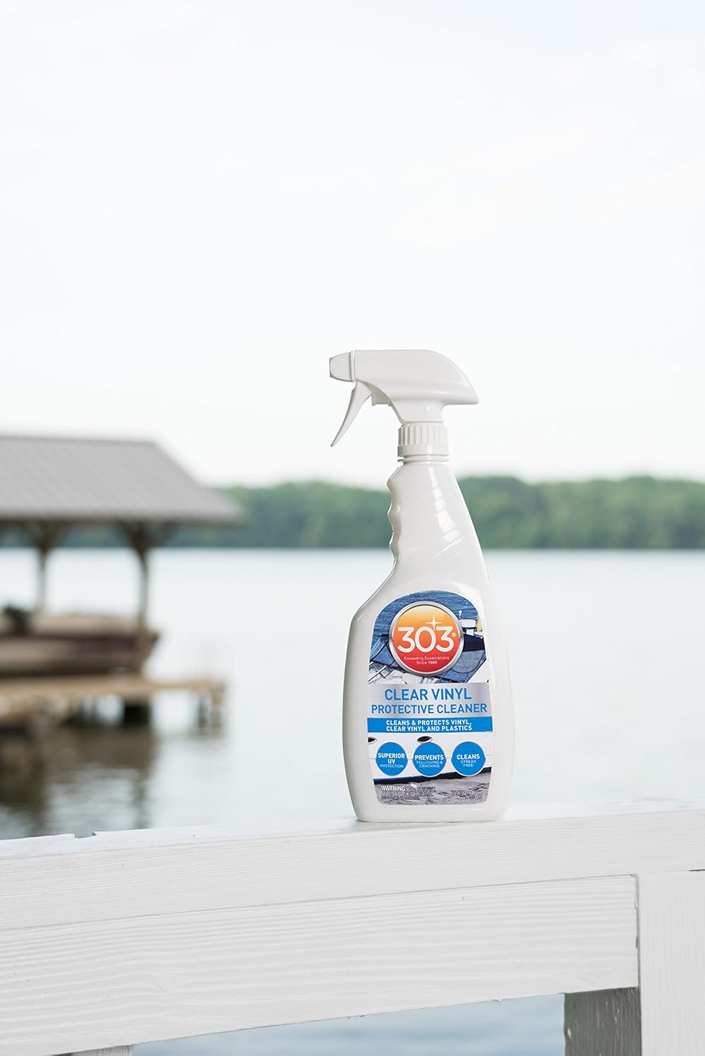 303 Products Marine Clear Protective Cleaner - Cleans and Protects Vinyl and Plastics, Provides Superior UV Protection