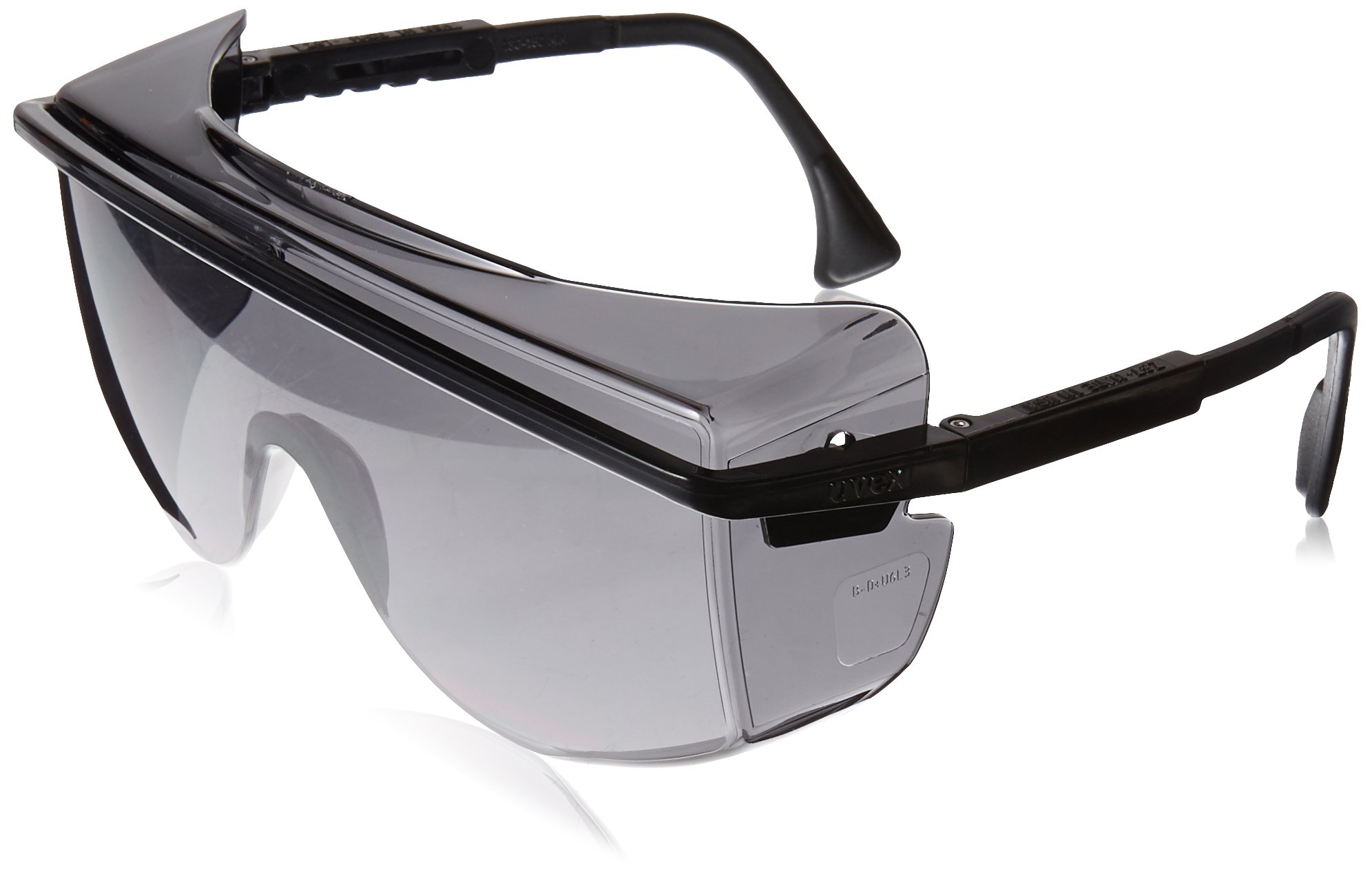 Honeywell Home Gray Safety Glasses, Scratch-Resistant, OTG, Black/Grey (S2504)