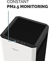 Fellowes AeraMax SV 4-Speed HEPA Air Purifier, 1,500 Sq. Ft., White/Black