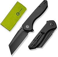 CIVIVI ExOne Folding Pocket Knife, 2.94" Nitro-V Reverse Tanto, G10 Handle