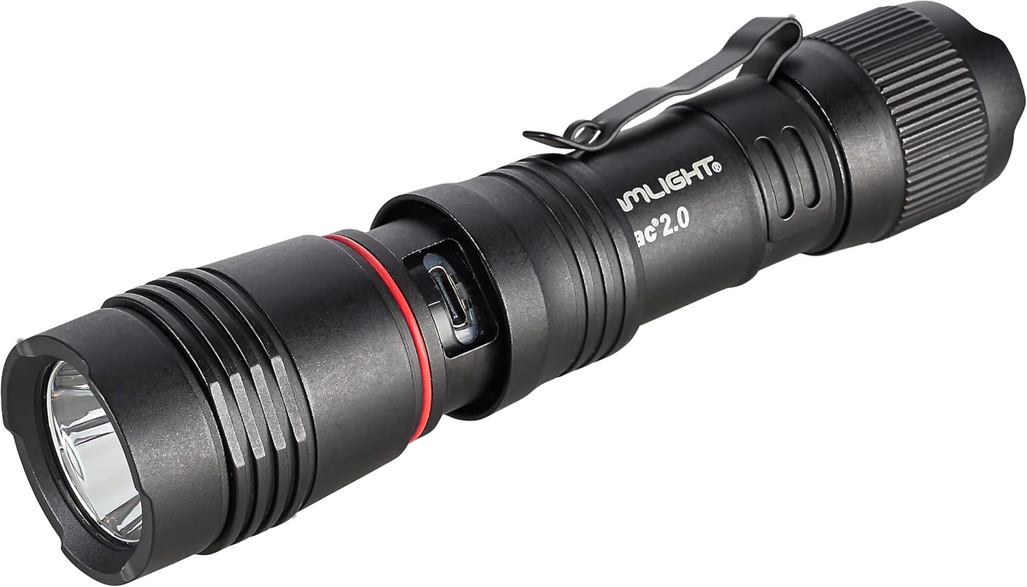 Streamlight 89000 ProTac 2.0 2000-Lumen 17300 Candela Rechargeable Tactical LED Flashlight with USB C Cable, and Holster