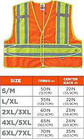ERGODYNE GloWear 8245PSV Public Safety Reflective Vest, High Visibility, ANSI Compliant, Breakaway