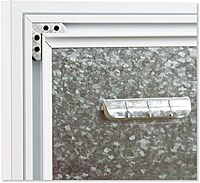 U Brands 3N1 Magnetic Glass Dry-Erase Monthly Calendar Board, White/Gray Surface, White Aluminum Frame