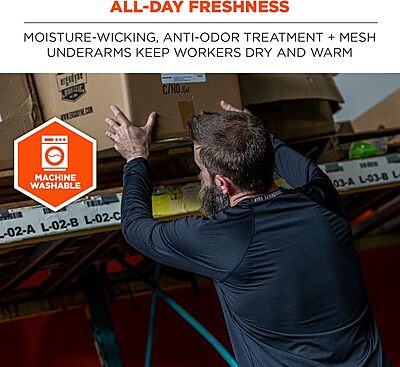 Ergodyne N-Ferno 6435 Thermal Long Sleeve Base Layer Shirt