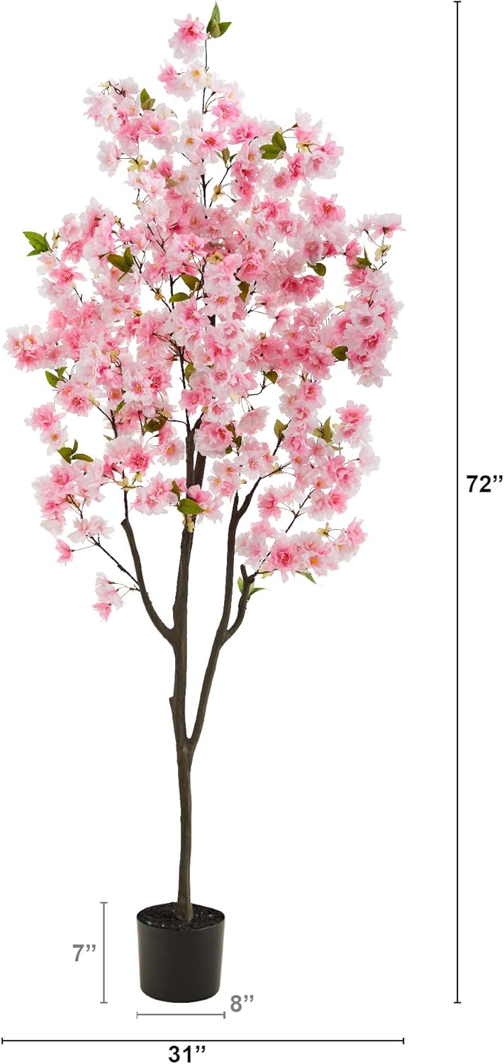 Nearly Natural 6ft. Cherry Blossom Artificial Tree