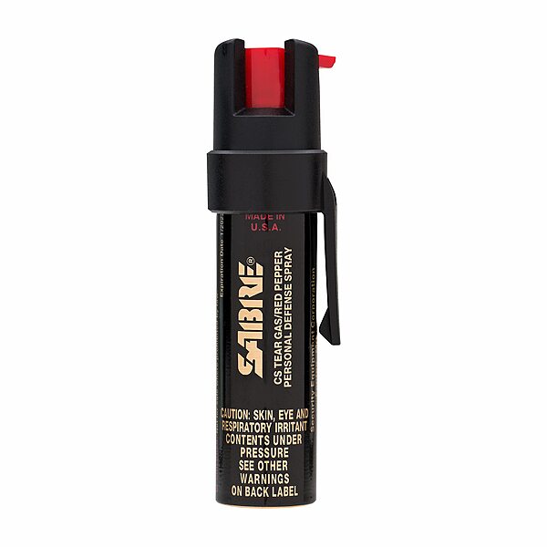 SABRE Advanced Pepper Spray, 3-in-1 Formula Contains Maximum Strength Pepper Spray, CS Military Tear Gas and UV Marking Dye