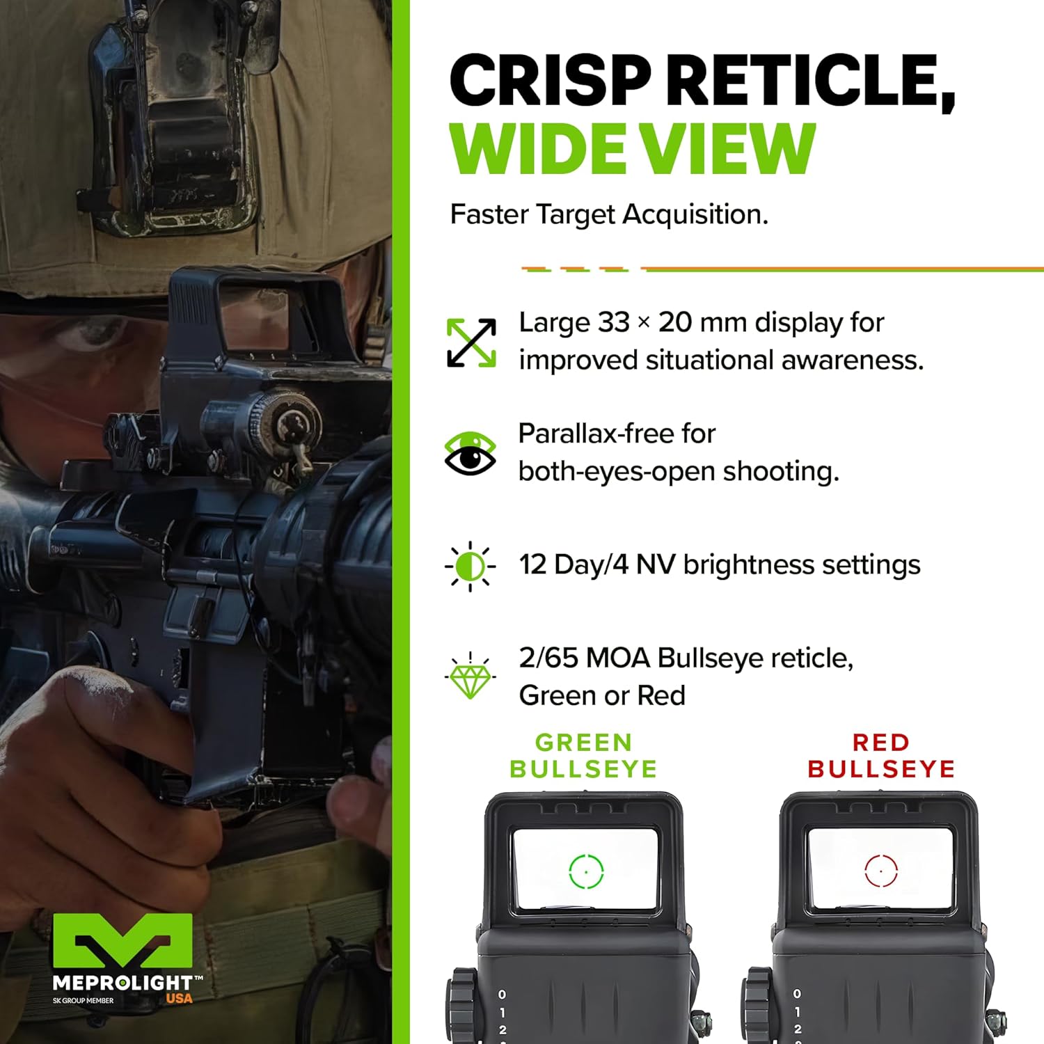 MEPROLIGHT MEPRO RDS PRO V2 Mil-Spec Electro Optic Red Dot Sight