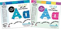 Barker Creek Letter Pop-Out Set of 2, 4" Kai Ola and Sea & Sky, Mixed-Design, 255 Upper and Lowercase Letters, Numbers & Punctuation Marks in Each of 2 Designs, 510 Characters Total (4130)