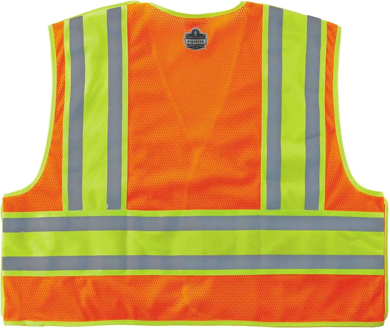 ERGODYNE GloWear 8245PSV Public Safety Reflective Vest, High Visibility, ANSI Compliant, Breakaway