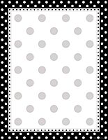 Barker Creek Designer Computer Paper 100 Sheet Set, Dots, Multi-Design, 50 Sheets of Red Dot and 50 Sheets of Black Dot Decorative Paper, Stationery, 8.5" x 11" (3556)