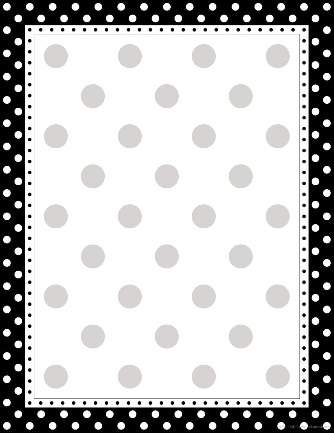 Barker Creek Designer Computer Paper 100 Sheet Set, Dots, Multi-Design, 50 Sheets of Red Dot and 50 Sheets of Black Dot