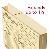 ComplyRight Expandable Personnel Envelo-Files, 11 3/4in x 9 1/2in x 1 1/2in, Pack Of 25
