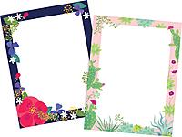 BARKER CREEK Designer Computer Paper 100 Sheet Set, Petals & Prickles, Multi-Design, 50 Sheets Each of 2 Designs, Decorative Paper, Stationery, 8.5" x 11", 100 Sheets Total (3882) Set of 2