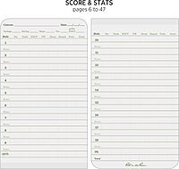 Rite in the Rain All-Weather Golf Notebook, 3.5" x 6", Green Field Flex (No. 4)