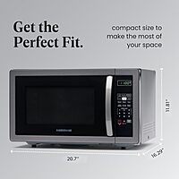 Farberware Countertop Microwave Oven 1000 Watts with LED Lighting & Child Lock