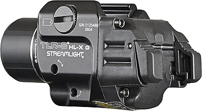 Streamlight 69475 TLR-8 HL-X G USB 1000-Lumen Weapon Rail-Mounted Rechargeable Tactical Flashlight with Integrated Green