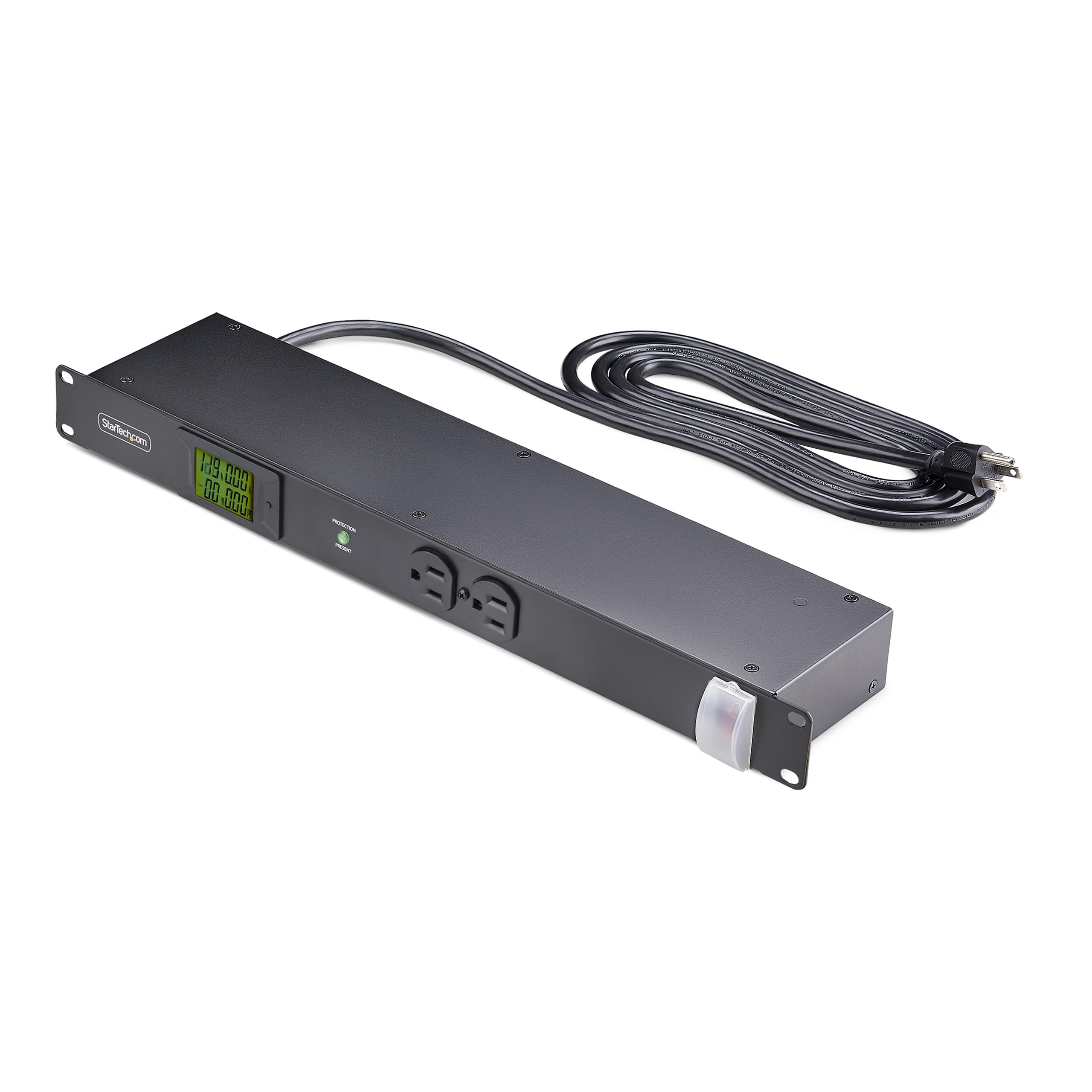 StarTech.com 1U Horizontal Rack Mount Metered PDU Server Power Strip with Surge Protector