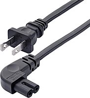 StarTech.com Laptop Power Cord NEMA 1-15P to Right Angle IEC C7, 18AWG, 7A 125V