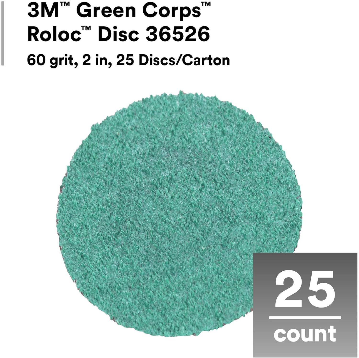 3M Green Corps Roloc Disc Heavy-Duty Quick-Change Sanding Discs