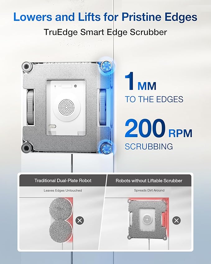 ECOVACS WINBOT W2S Smart Window Cleaner - 8000Pa Suction, 110 min Runtime