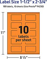 AVERY Printable Rectangle Labels with Sure Feed Technology, Print-to-the-Edge, Laser/Inkjet Compatible