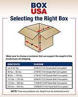 BOX USA 25 Pack of Heavy-Duty Corrugated Cardboard Boxes, 14" L x 14" W x 10" H, Kraft, Shipping, Packing and Moving