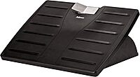Fellowes Office Suites Adjustable Footrest, 17.5in x 13.1in - Black/Silver