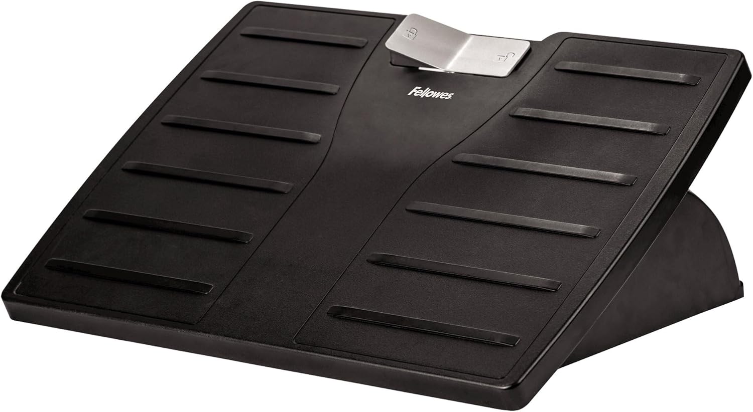 Fellowes Office Suites Adjustable Footrest, 17.5in x 13.1in - Black/Silver