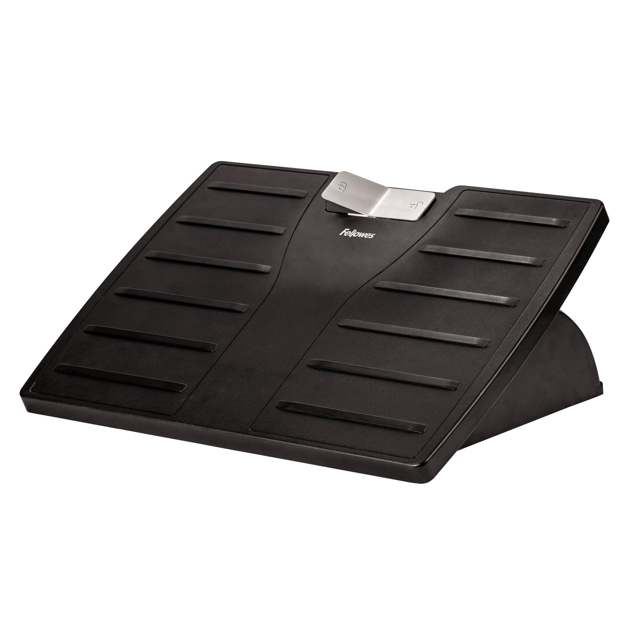 Fellowes Office Suites Adjustable Footrest, 17.5in x 13.1in - Black/Silver