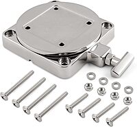 Cannon 1903002 Low-Profile Swivel Downrigger Mounting Base, Stainless Steel