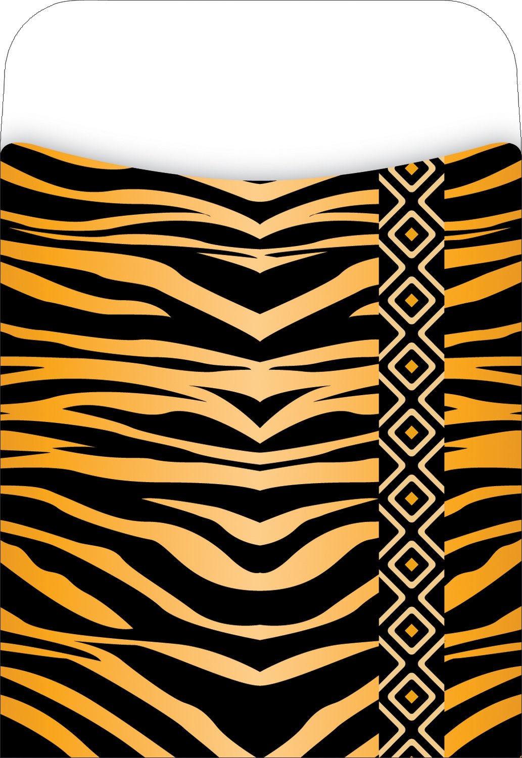 Barker Creek Peel & Stick Library Pockets, Tiger, Great for Holding Library, Index, and Flash Cards, Hall Passes, Recipes
